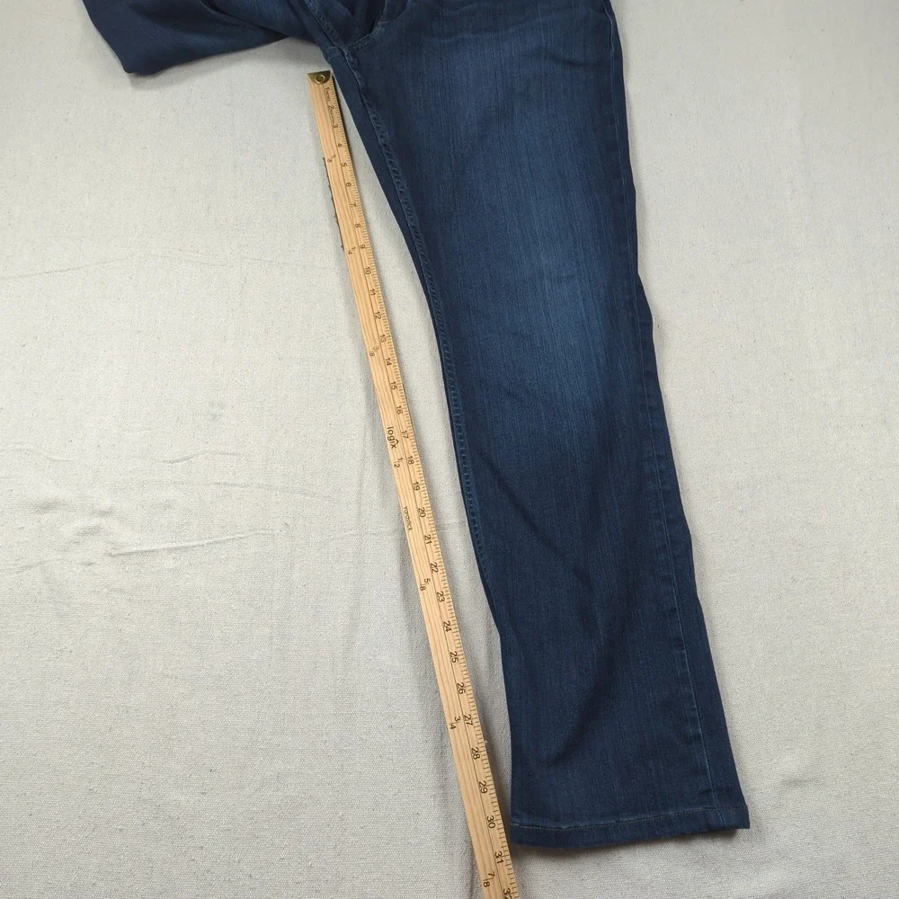 Paige Pants Mens 36x31 Blue Federal Straight Stretch Casual Preppy